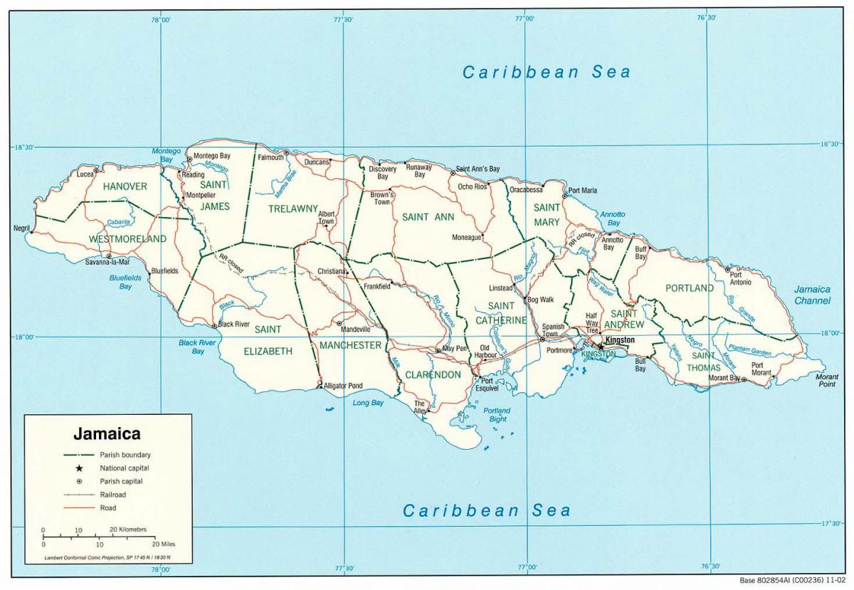 улице Јамајке мапи