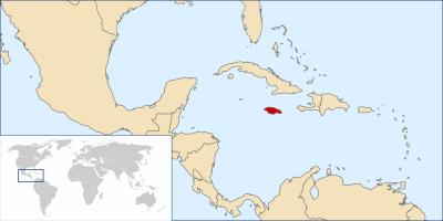 Јамајка на мапи света